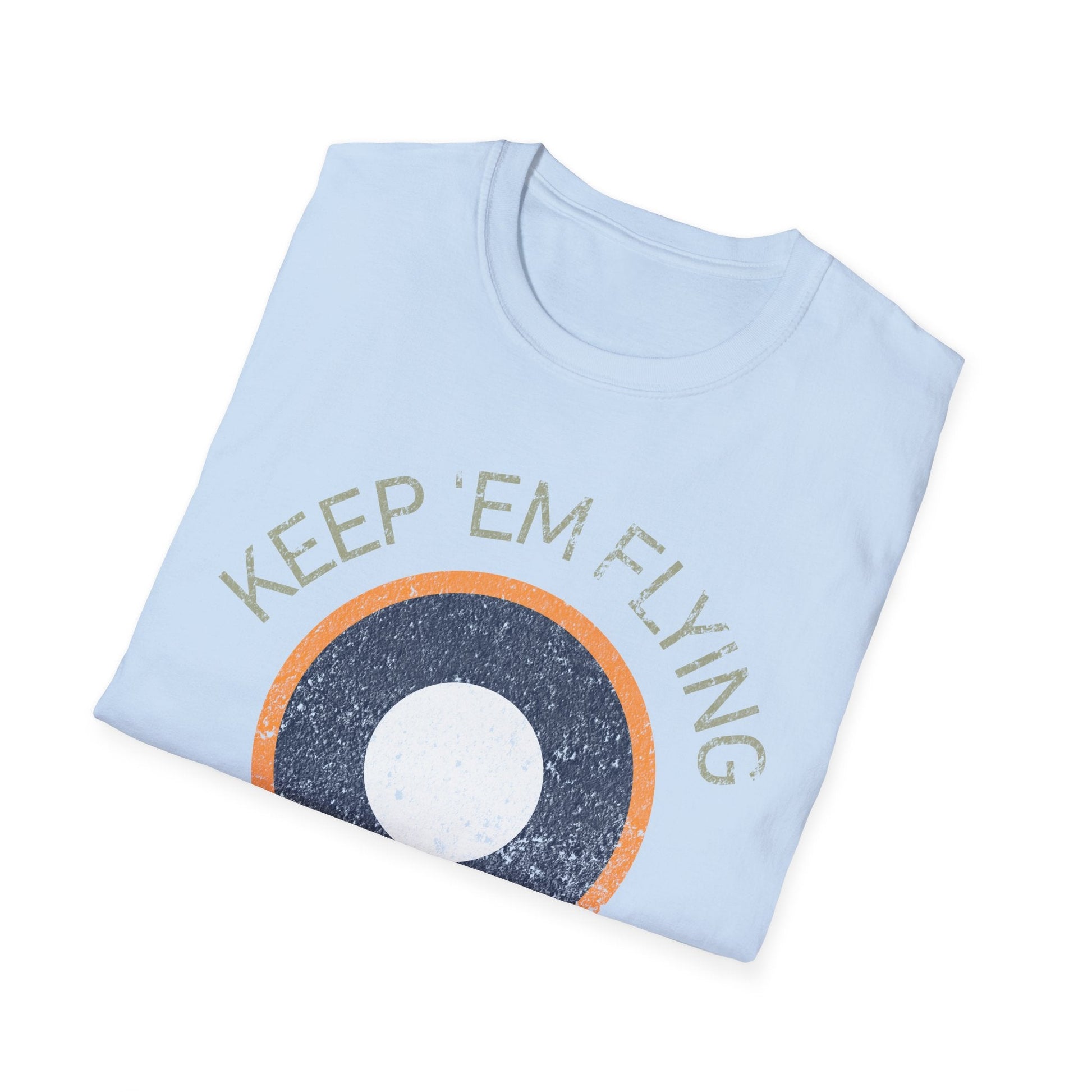 RAF SEAC Roundel “Keep ’Em Flying” WWII Heritage T Shirt – South East Asia Command Insignia Pilot gifts warbird t shirt