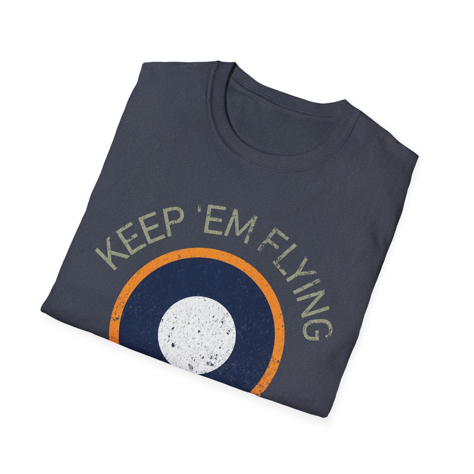 RAF SEAC Roundel “Keep ’Em Flying” WWII Heritage T Shirt – South East Asia Command Insignia Pilot gifts warbird t shirt