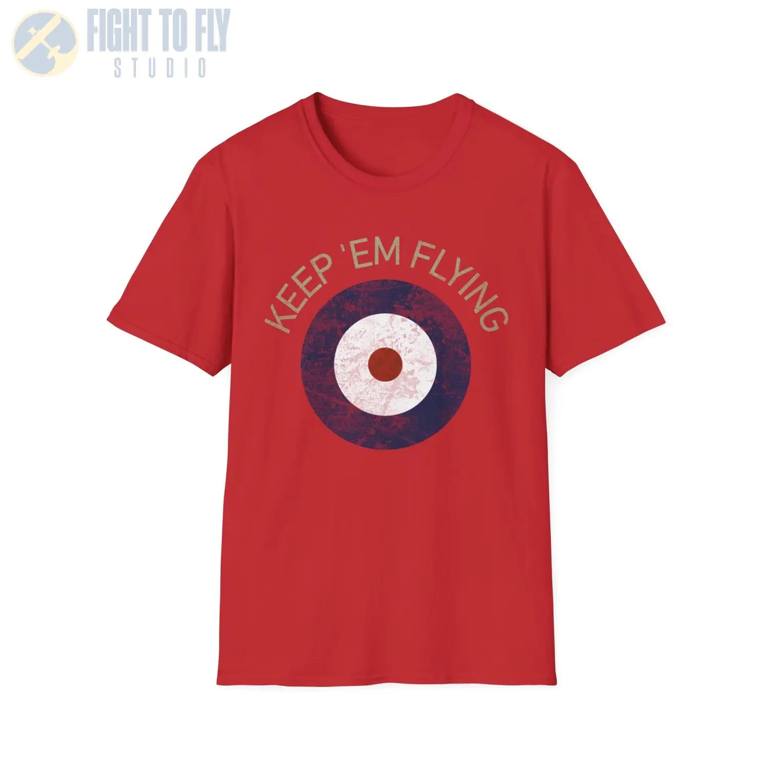RAF Type A Roundel “Keep ’Em Flying” - T-Shirt - Pilot gifts - WWII warbird t-shirt