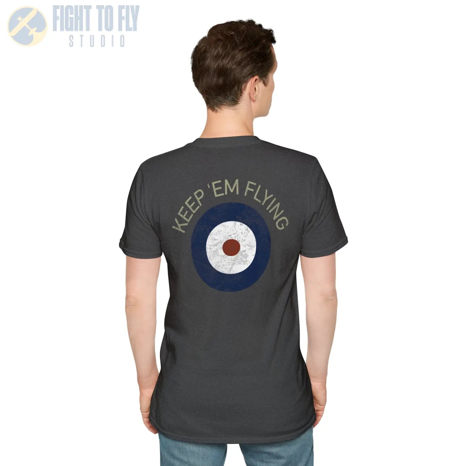 RAF Type A Roundel “Keep ’Em Flying” - T-Shirt - Pilot gifts - WWII warbird t-shirt