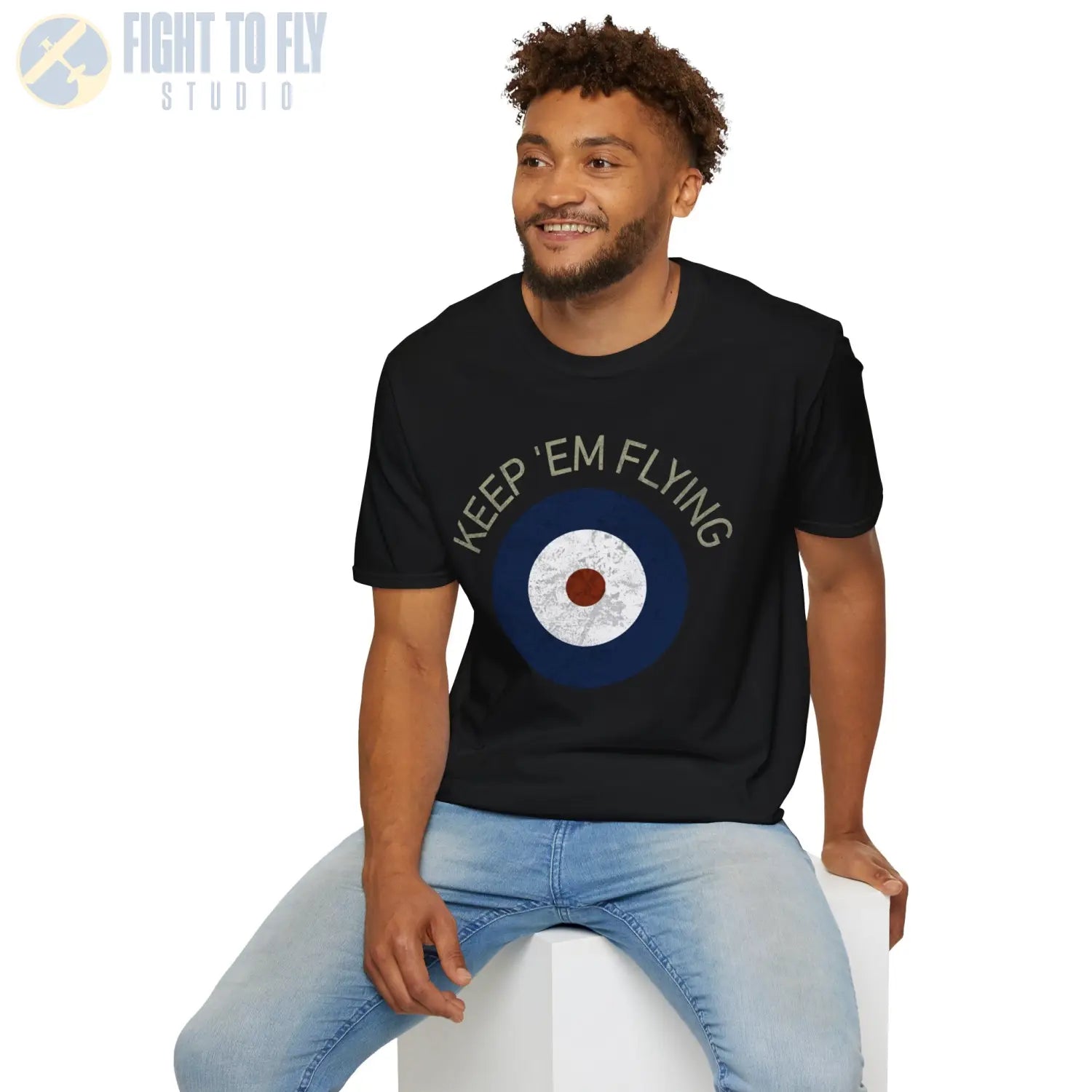 RAF Type A Roundel “Keep ’Em Flying” T Shirt Pilot gifts WWII warbird t shirt