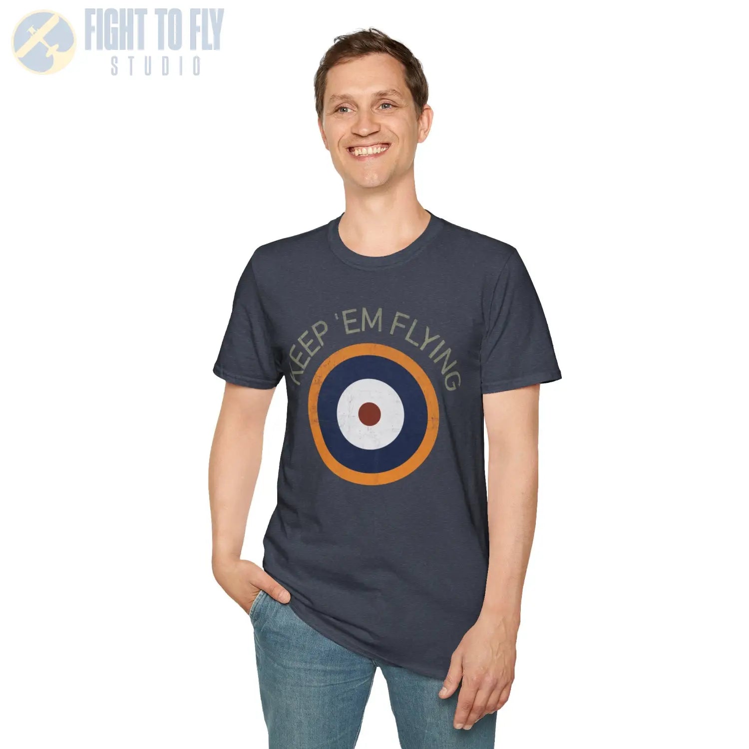 RAF Type A2 Roundel “Keep ’Em Flying” T Shirt Pilot gifts WWII warbird t shirt