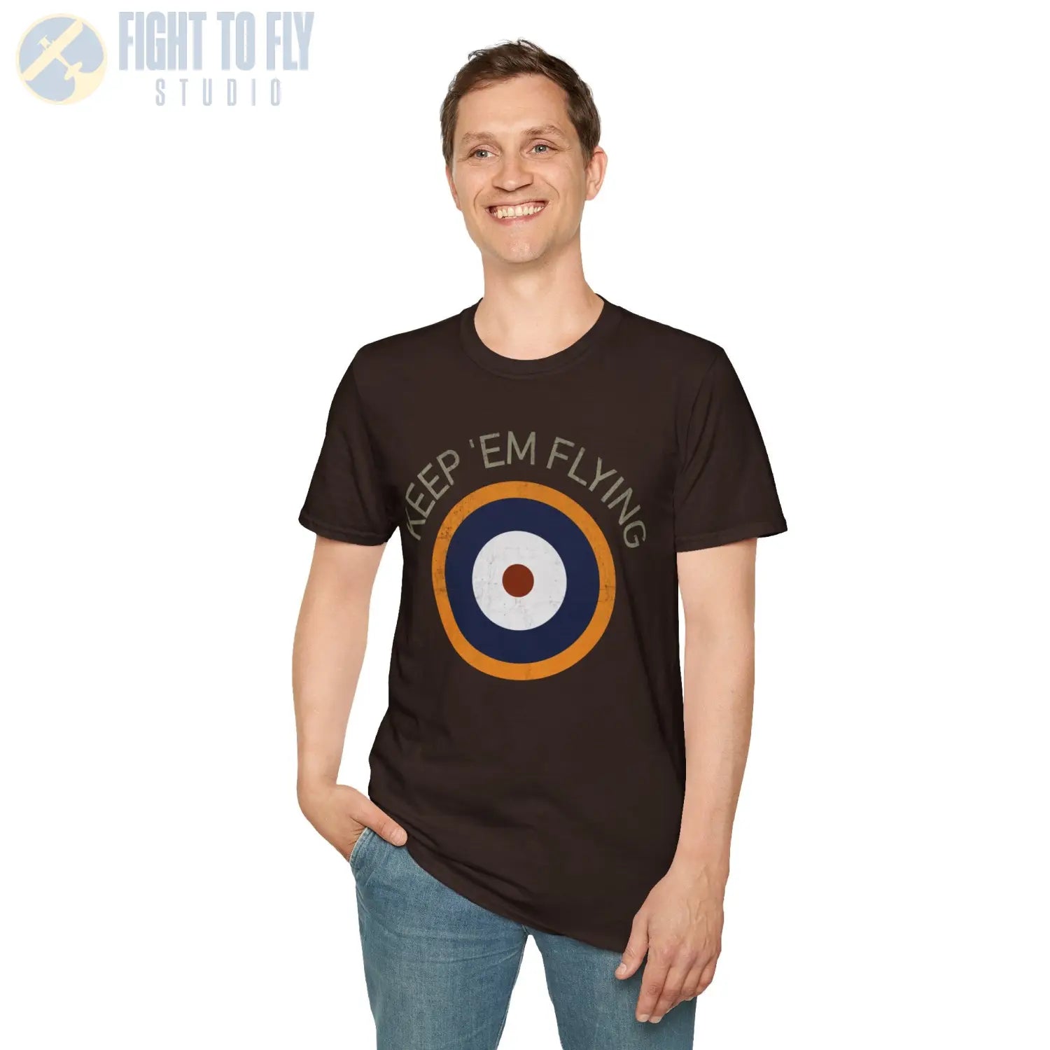 RAF Type A2 Roundel “Keep ’Em Flying” - T-Shirt - Pilot gifts - WWII warbird t-shirt