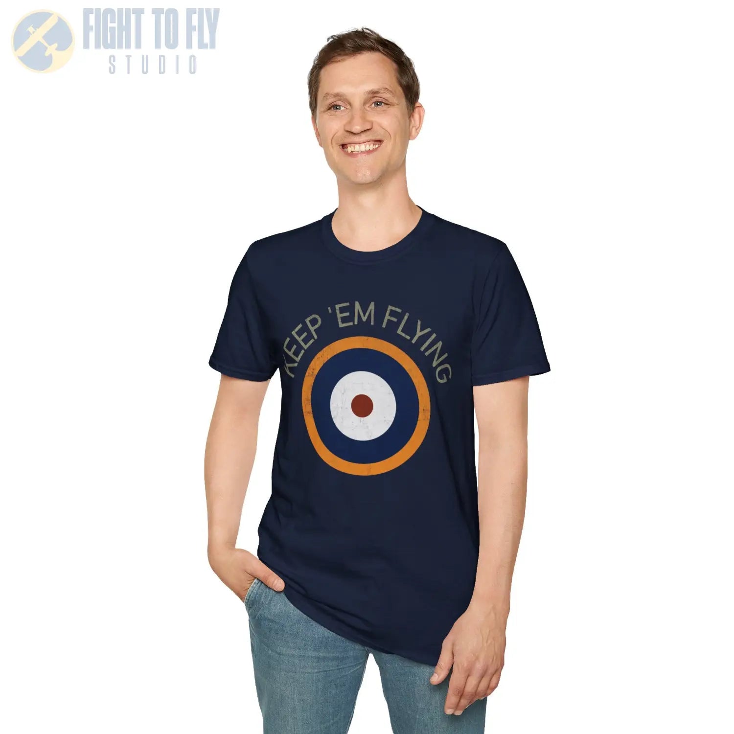 RAF Type A2 Roundel “Keep ’Em Flying” - T-Shirt - Pilot gifts - WWII warbird t-shirt