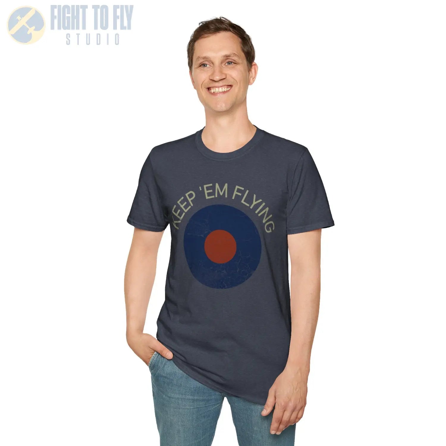 RAF Type B Roundel “Keep ’Em Flying” - T-Shirt - Pilot gifts - WWII warbird t-shirt