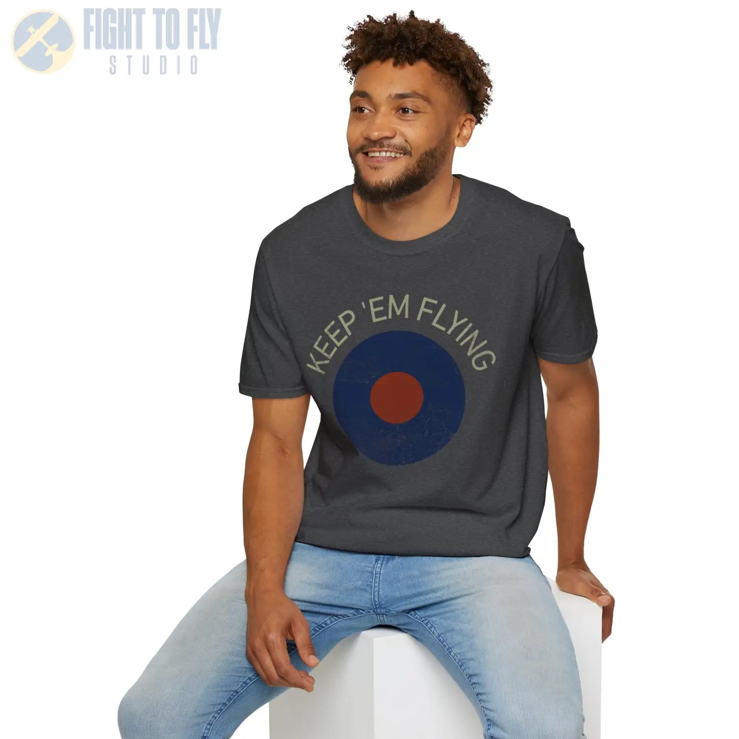RAF Type B Roundel “Keep ’Em Flying” - T-Shirt - Pilot gifts - WWII warbird t-shirt