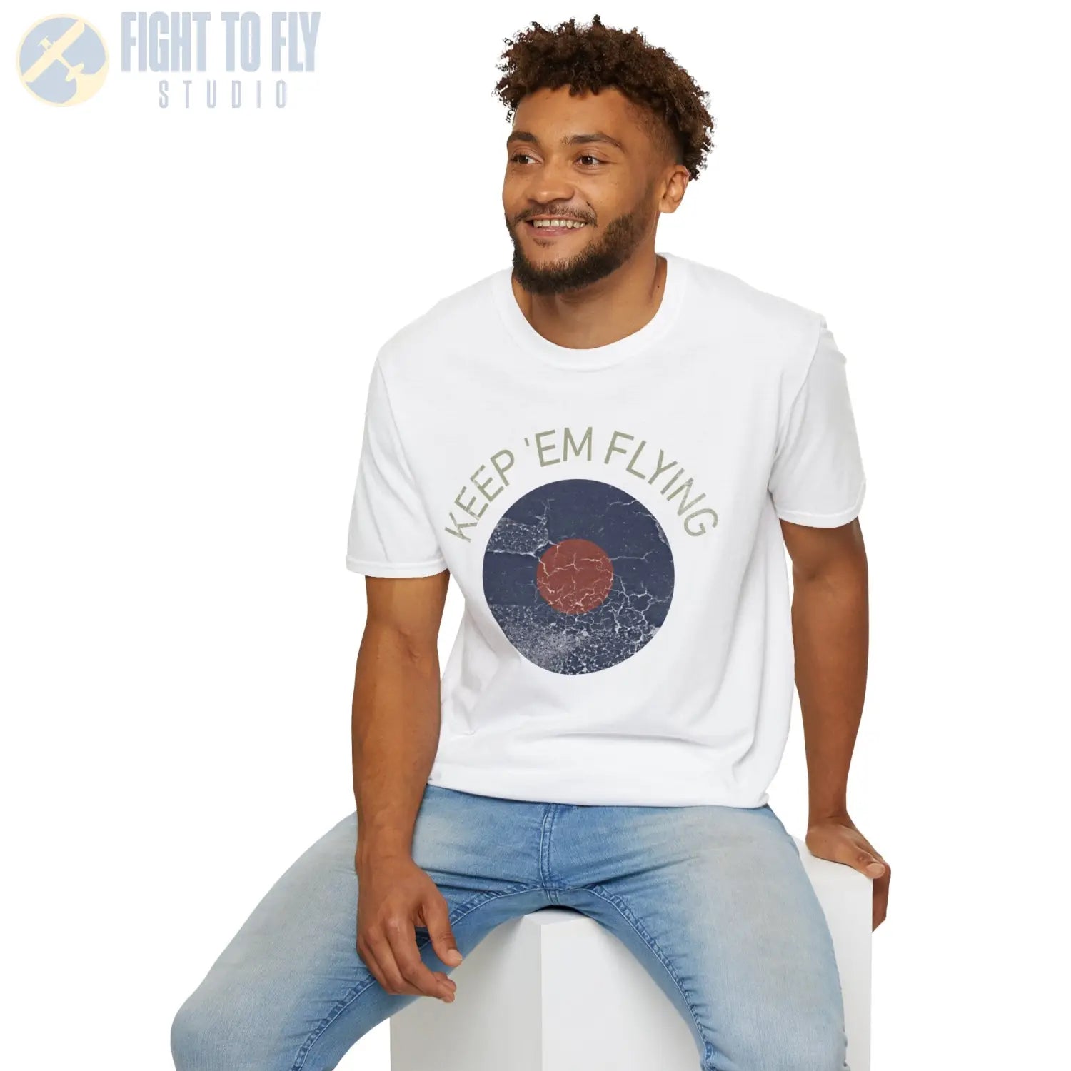 RAF Type B Roundel “Keep ’Em Flying” - T-Shirt - Pilot gifts - WWII warbird t-shirt