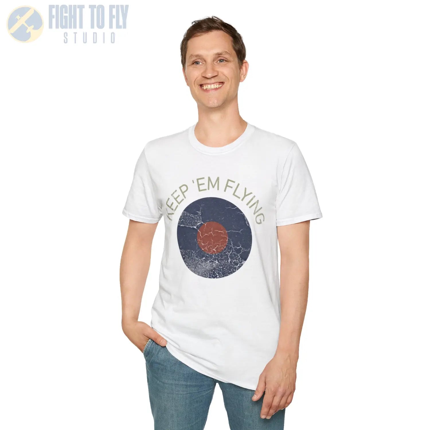 RAF Type B Roundel “Keep ’Em Flying” - T-Shirt - Pilot gifts - WWII warbird t-shirt