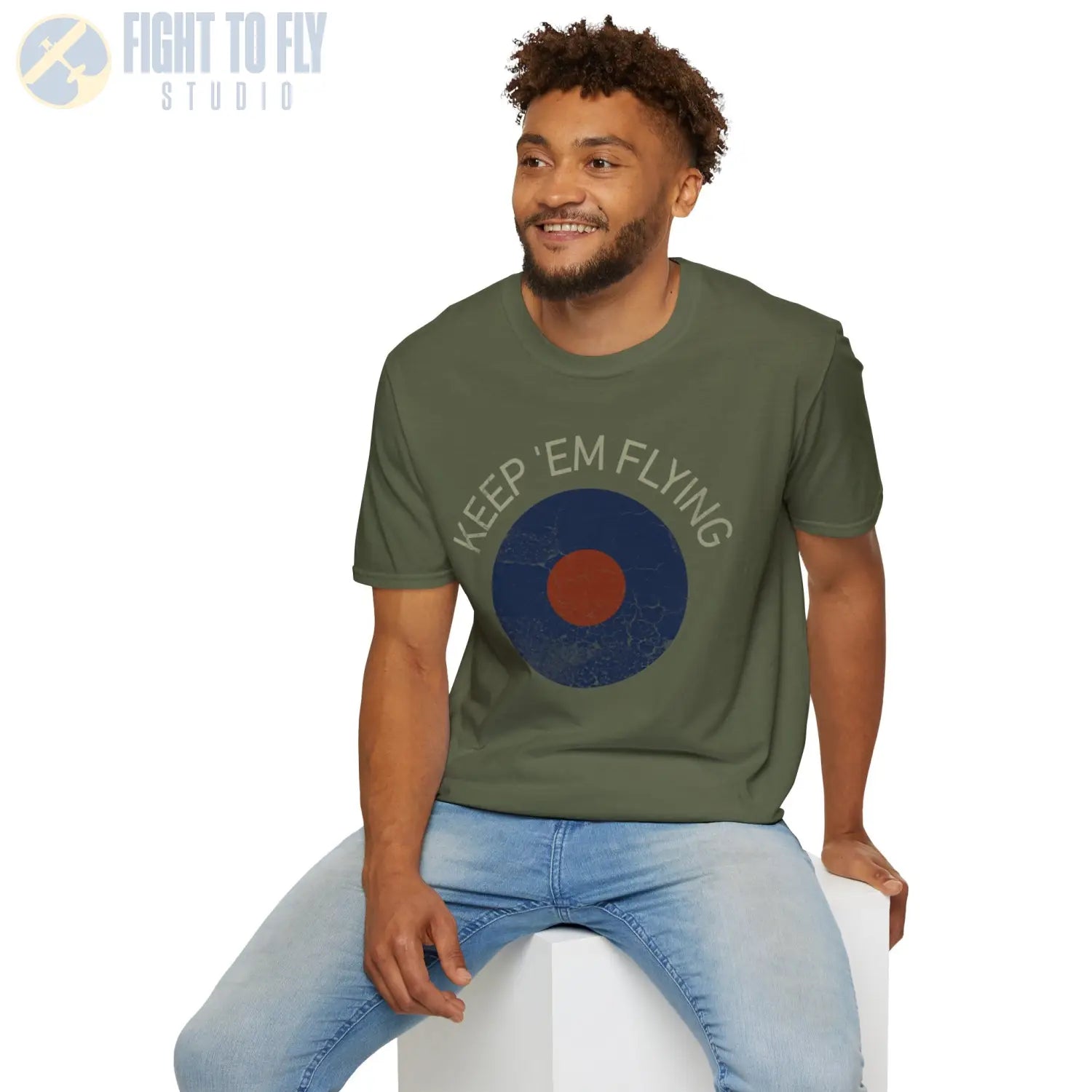 RAF Type B Roundel “Keep ’Em Flying” T Shirt Pilot gifts WWII warbird t shirt