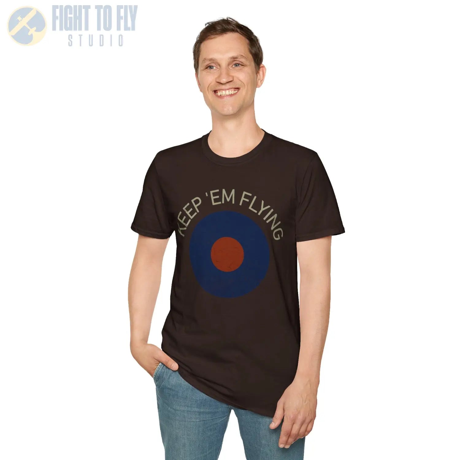 RAF Type B Roundel “Keep ’Em Flying” - T-Shirt - Pilot gifts - WWII warbird t-shirt