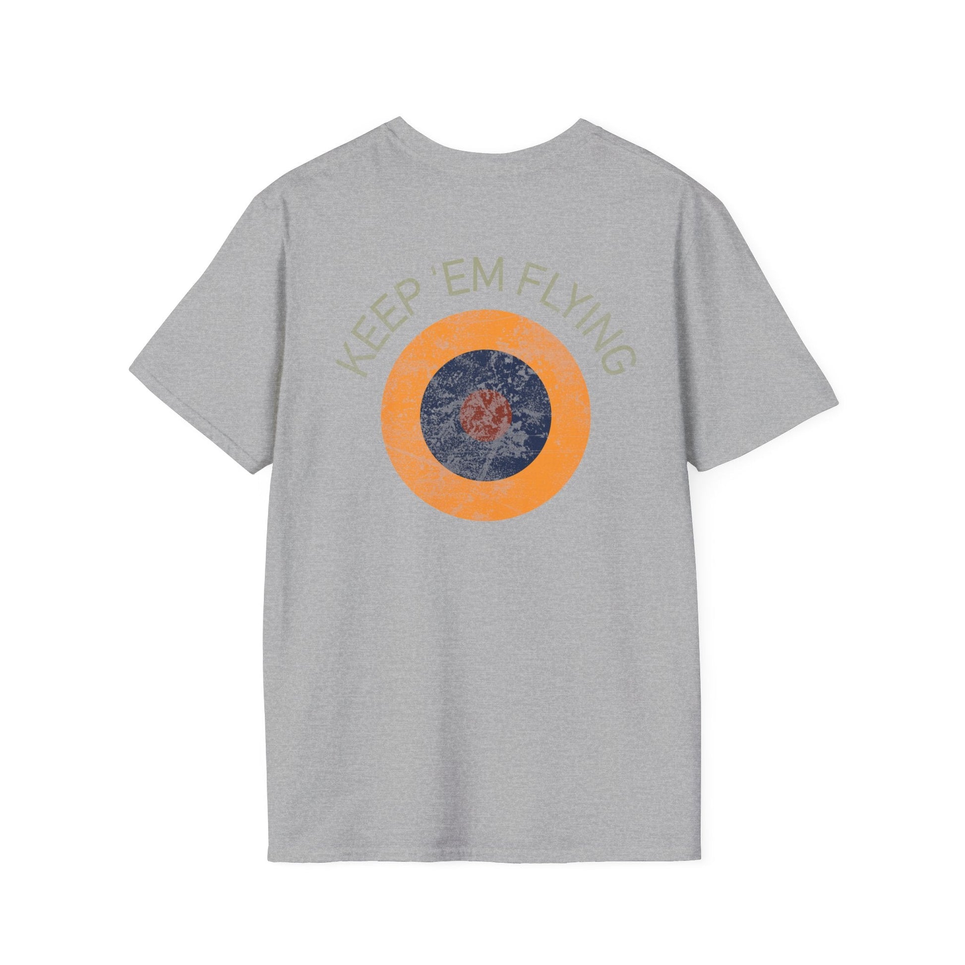 RAF Type B1 Roundel “Keep ’Em Flying” WWII Heritage T Shirt – Royal Air Force Insignia Pilot gifts warbird t shirt