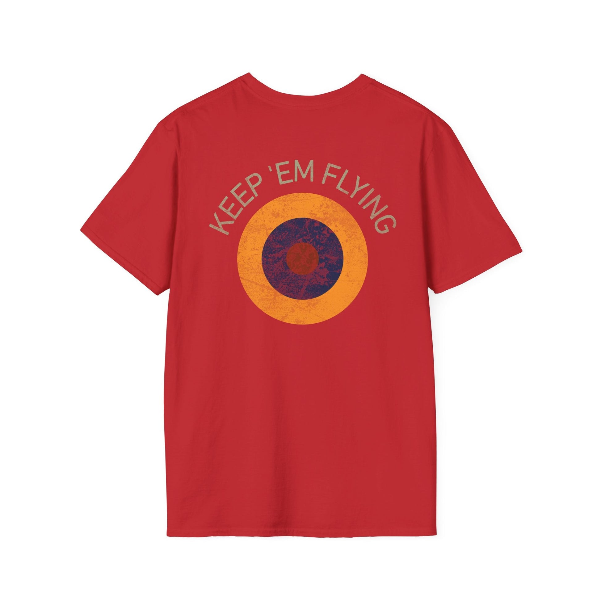 RAF Type B1 Roundel “Keep ’Em Flying” WWII Heritage T Shirt – Royal Air Force Insignia Pilot gifts warbird t shirt