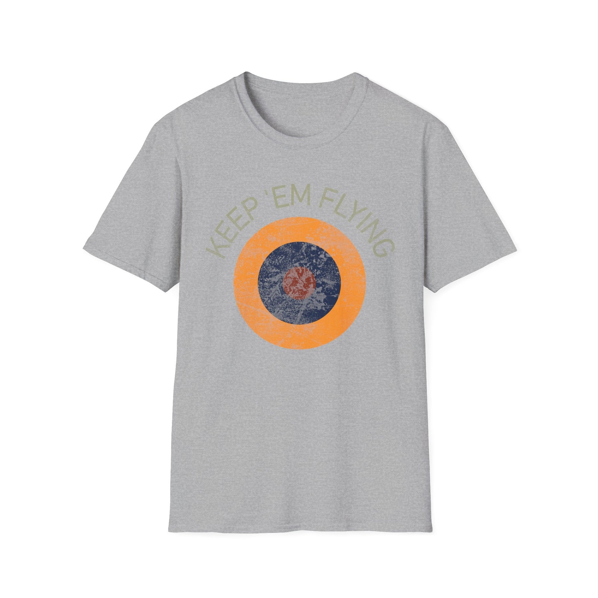RAF Type B1 Roundel “Keep ’Em Flying” WWII Heritage T Shirt – Royal Air Force Insignia Pilot gifts warbird t shirt