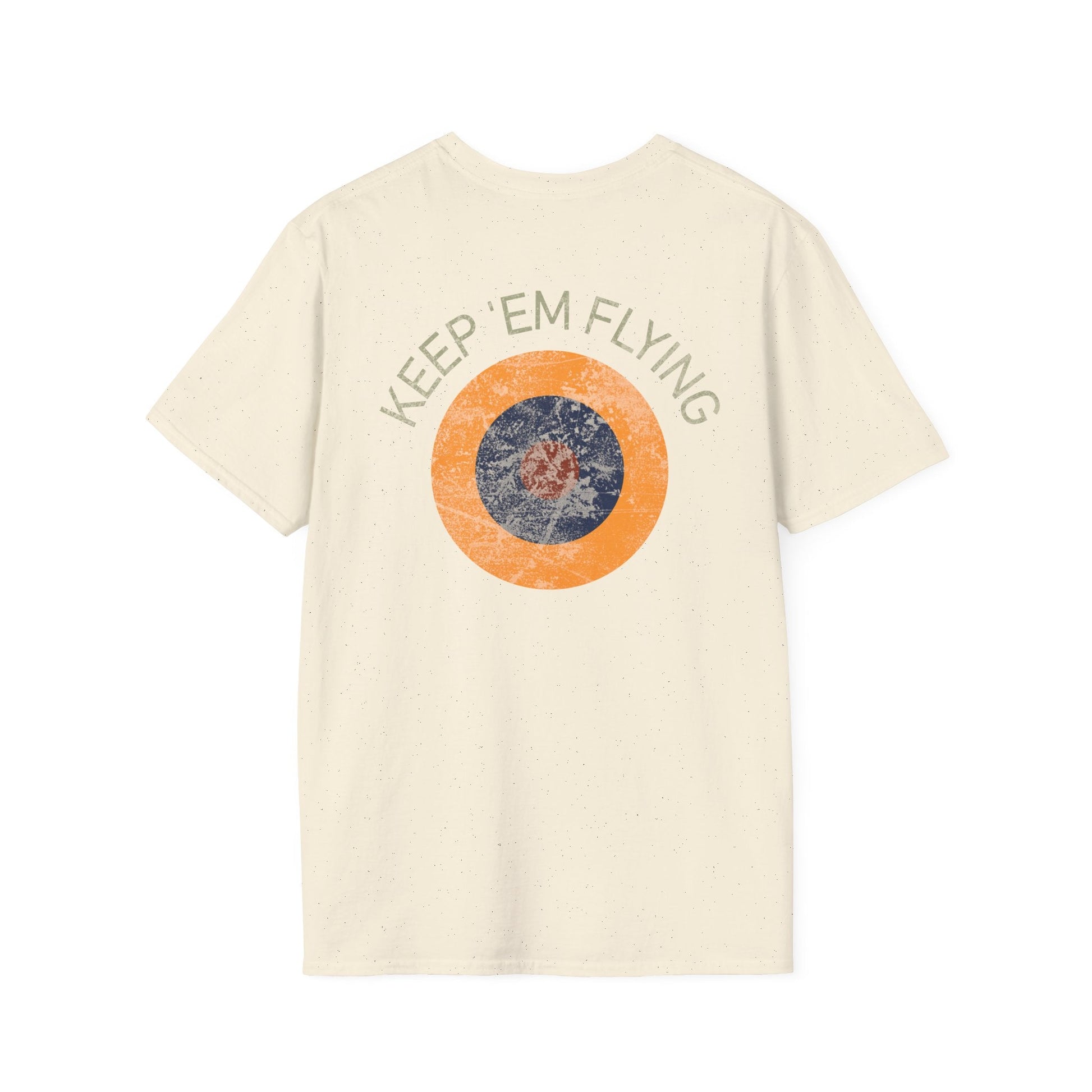 RAF Type B1 Roundel “Keep ’Em Flying” WWII Heritage T Shirt – Royal Air Force Insignia Pilot gifts warbird t shirt