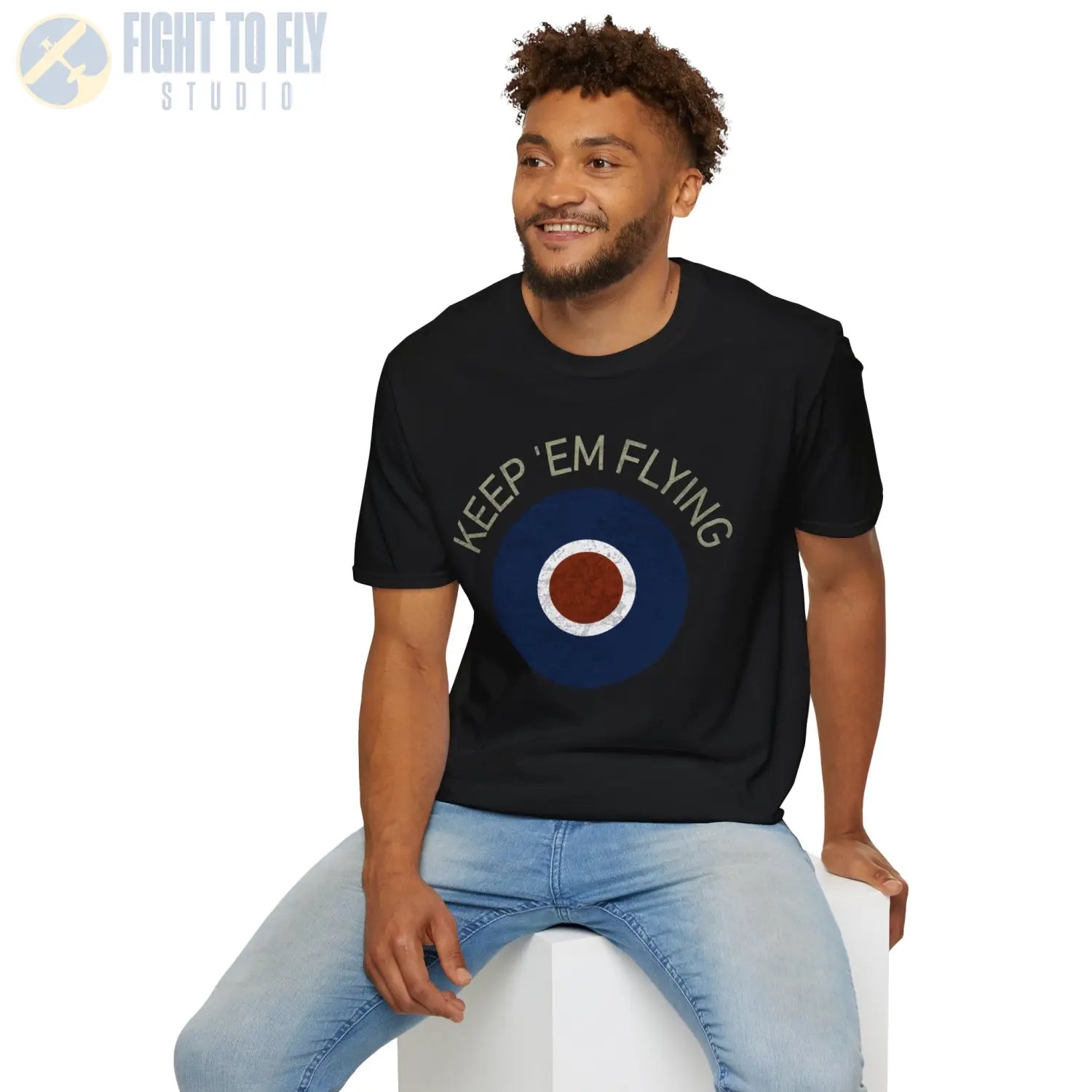 RAF Type C Roundel “Keep ’Em Flying” T Shirt Pilot gifts WWII warbird t shirt