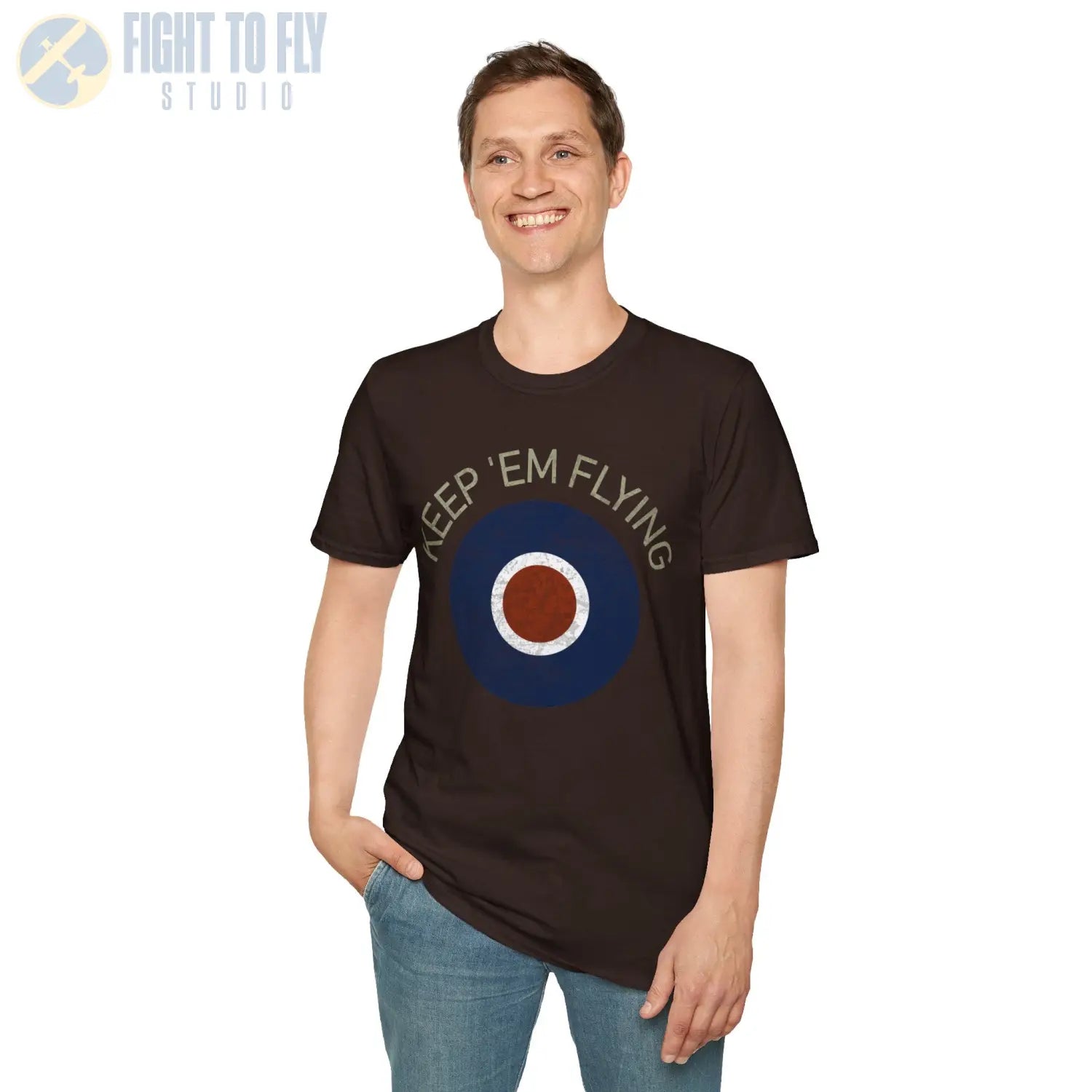 RAF Type C Roundel “Keep ’Em Flying” T Shirt Pilot gifts WWII warbird t shirt