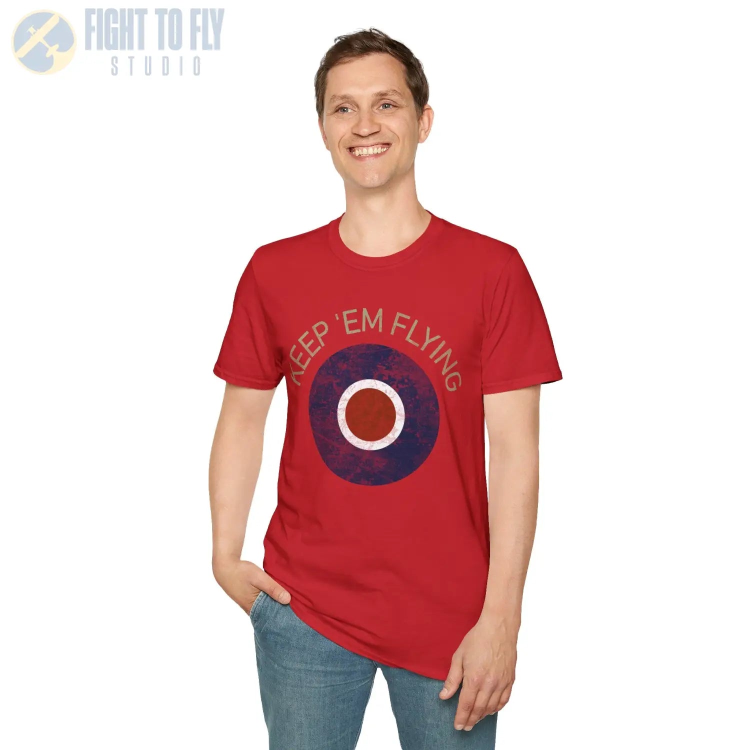 RAF Type C Roundel “Keep ’Em Flying” T Shirt Pilot gifts WWII warbird t shirt