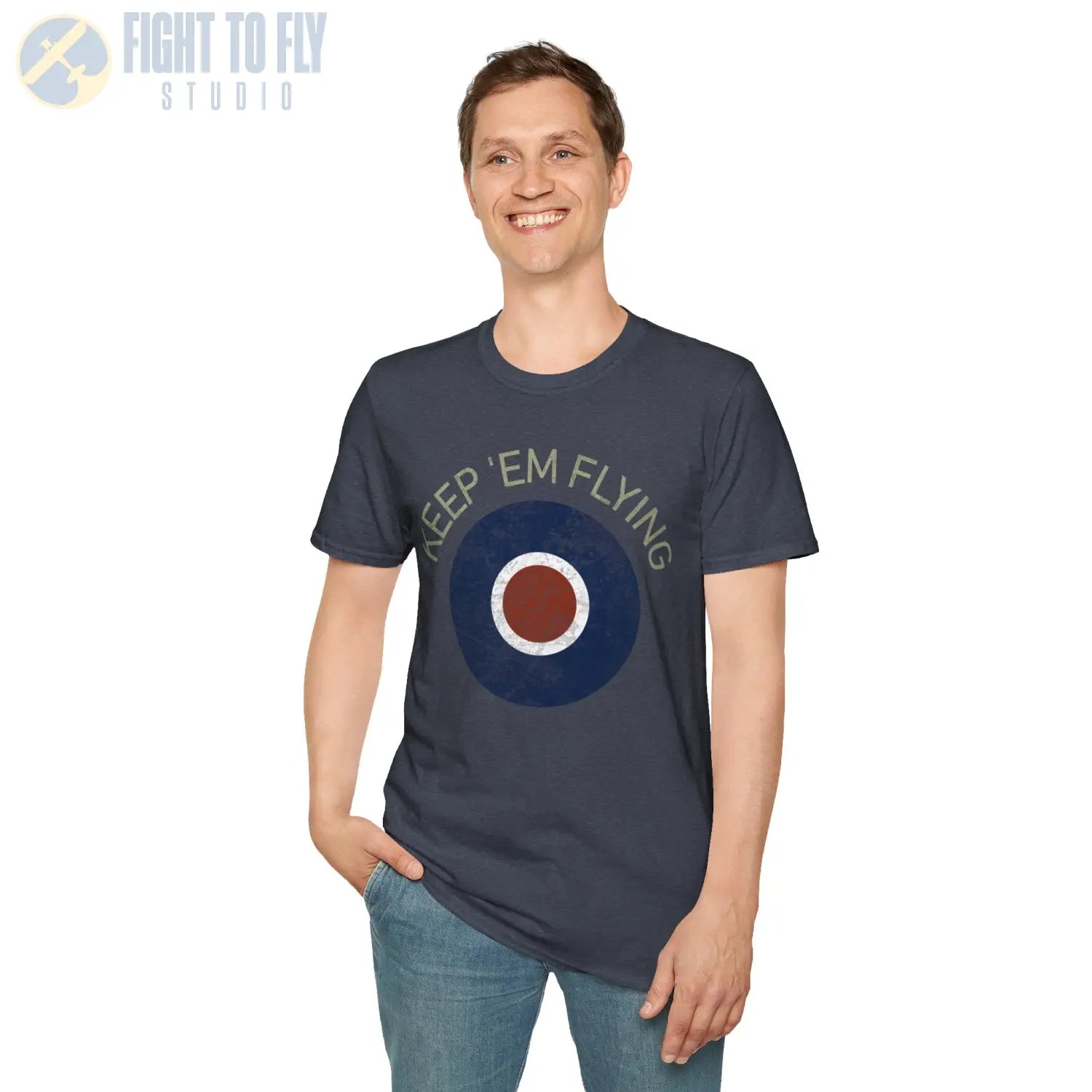 RAF Type C Roundel “Keep ’Em Flying” T Shirt Pilot gifts WWII warbird t shirt