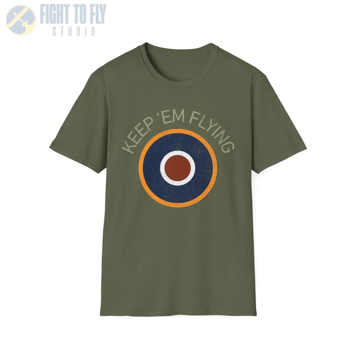 RAF Type C1 Roundel “Keep ’Em Flying” T Shirt Pilot gifts WWII warbird t shirt