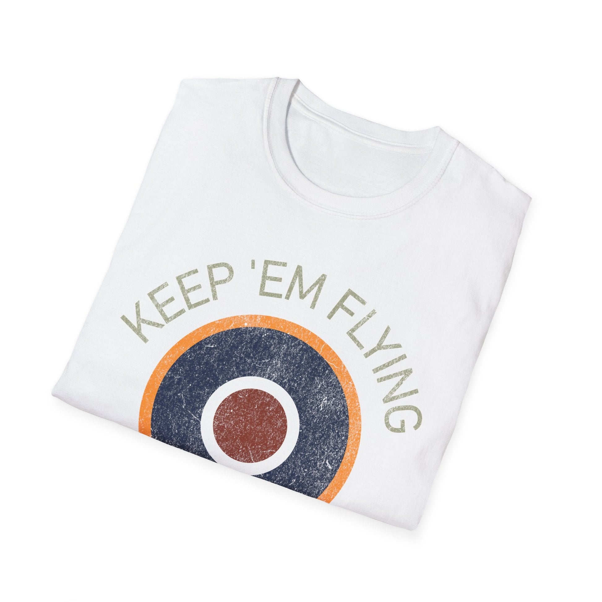 RAF Type C1 Roundel “Keep ’Em Flying” WWII Heritage T Shirt – Royal Air Force Pilot gifts warbird t shirt