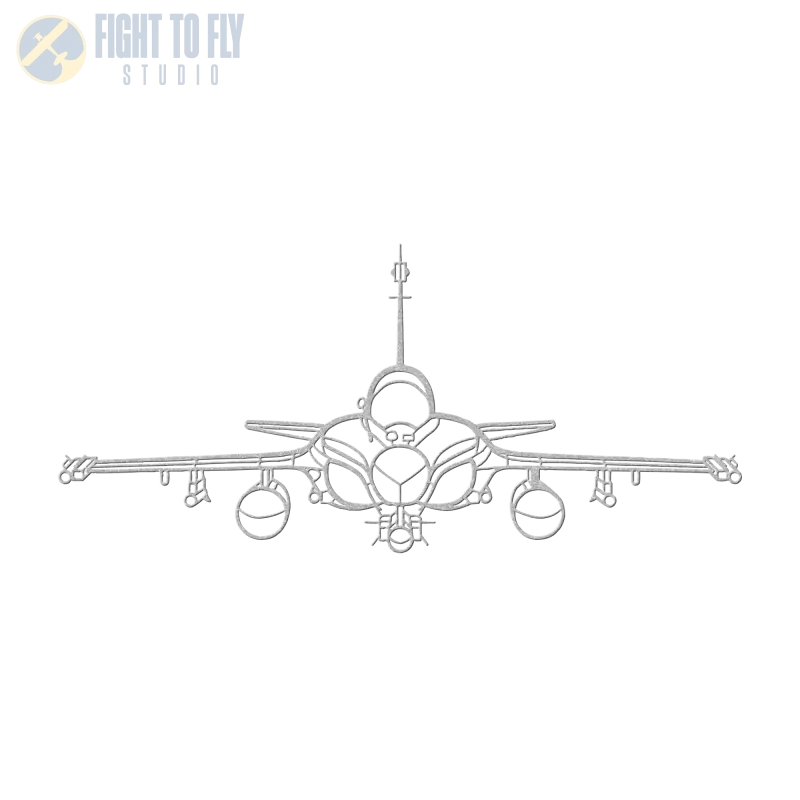 RafaleC Front Die Cut Metal Wall Art - Sign - Pilot gifts - WWII warbird t-shirt