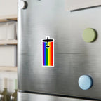 Rainbow Pride Airplane Kiss-Cut Vinyl Decal - Paper products - Pilot gifts - WWII warbird t-shirt