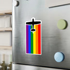 Rainbow Pride Airplane Kiss-Cut Vinyl Decal - Paper products - Pilot gifts - WWII warbird t-shirt