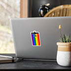 Rainbow Pride Airplane Kiss-Cut Vinyl Decal - Paper products - Pilot gifts - WWII warbird t-shirt
