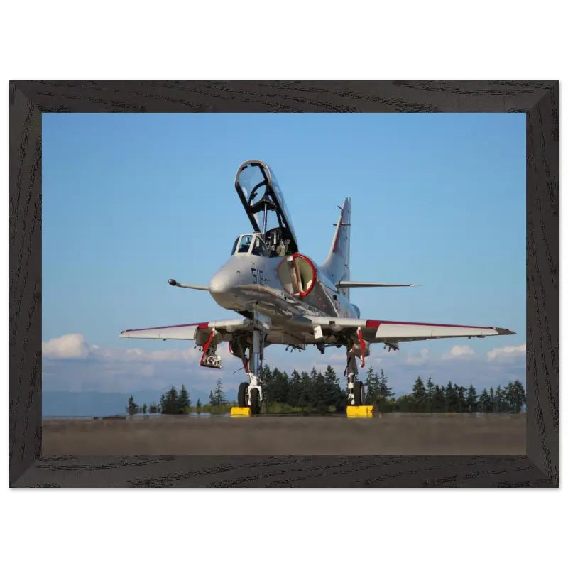 Ramp Ready: Full View of A-4 Skyhawk - Print Material - Gifts for pilots - Aviation apparel