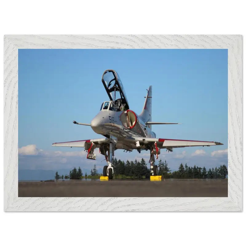 Ramp Ready: Full View of A-4 Skyhawk - Print Material - Gifts for pilots - Aviation apparel