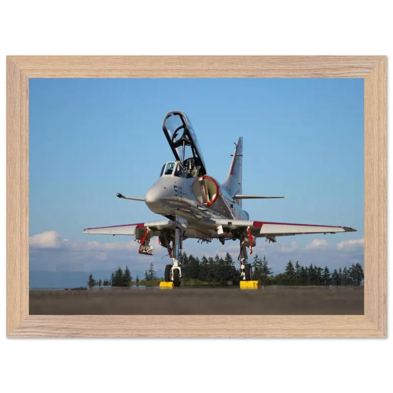 Ramp Ready: Full View of A-4 Skyhawk - Print Material - Gifts for pilots - Aviation apparel
