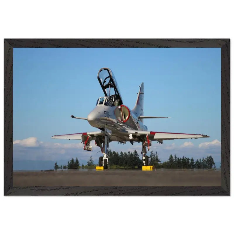 Ramp Ready: Full View of A-4 Skyhawk - Print Material - Gifts for pilots - Aviation apparel