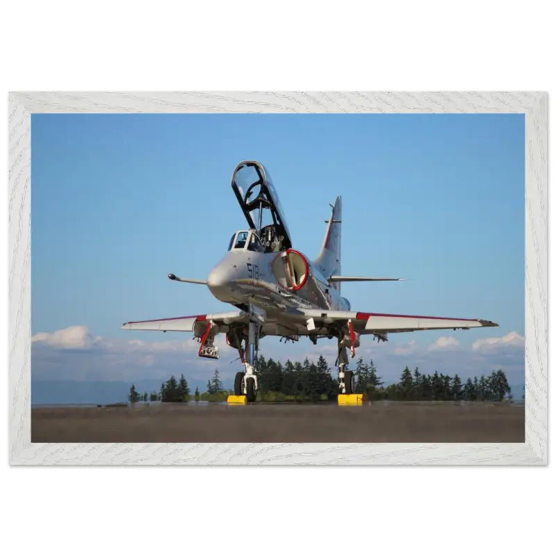 Ramp Ready: Full View of A-4 Skyhawk - Print Material - Gifts for pilots - Aviation apparel