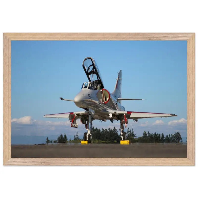 Ramp Ready: Full View of A-4 Skyhawk - Print Material - Gifts for pilots - Aviation apparel