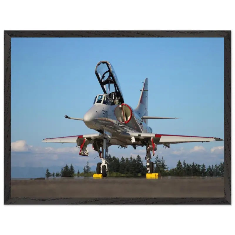 Ramp Ready: Full View of A-4 Skyhawk - Print Material - Gifts for pilots - Aviation apparel