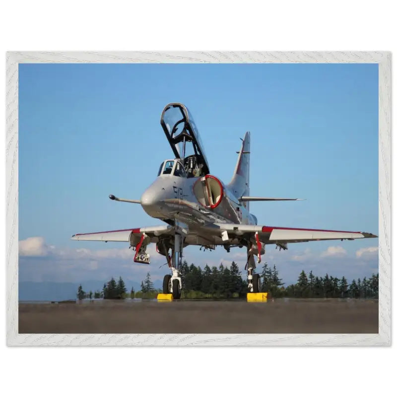 Ramp Ready: Full View of A-4 Skyhawk - Print Material - Gifts for pilots - Aviation apparel