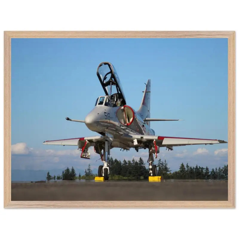Ramp Ready: Full View of A-4 Skyhawk - Print Material - Gifts for pilots - Aviation apparel