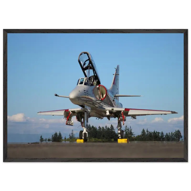 Ramp Ready: Full View of A-4 Skyhawk - Print Material - Gifts for pilots - Aviation apparel