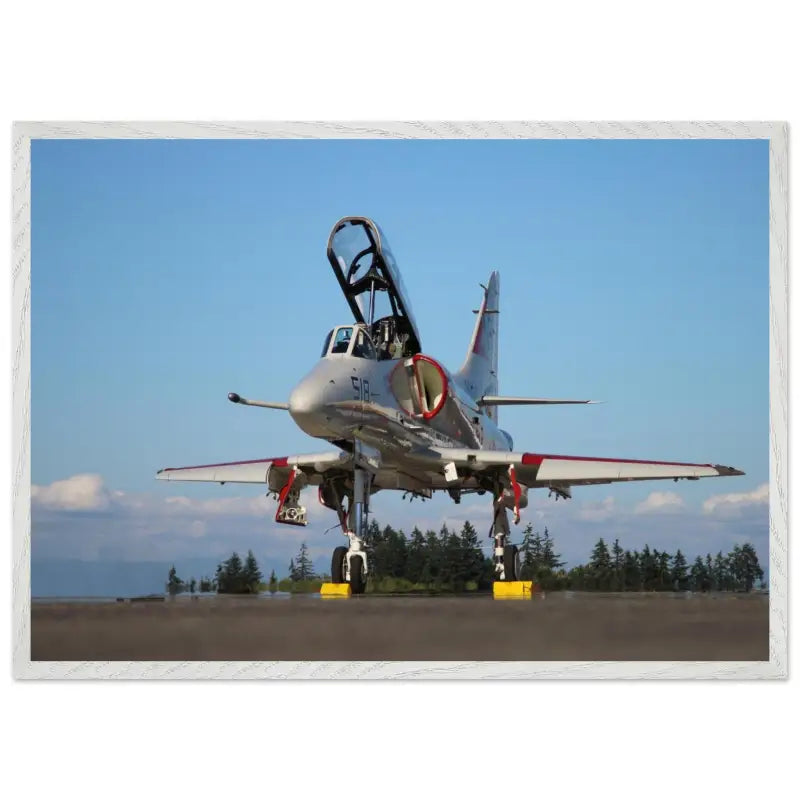 Ramp Ready: Full View of A-4 Skyhawk - Print Material - Gifts for pilots - Aviation apparel