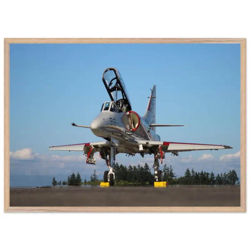 Ramp Ready: Full View of A-4 Skyhawk - Print Material - Gifts for pilots - Aviation apparel