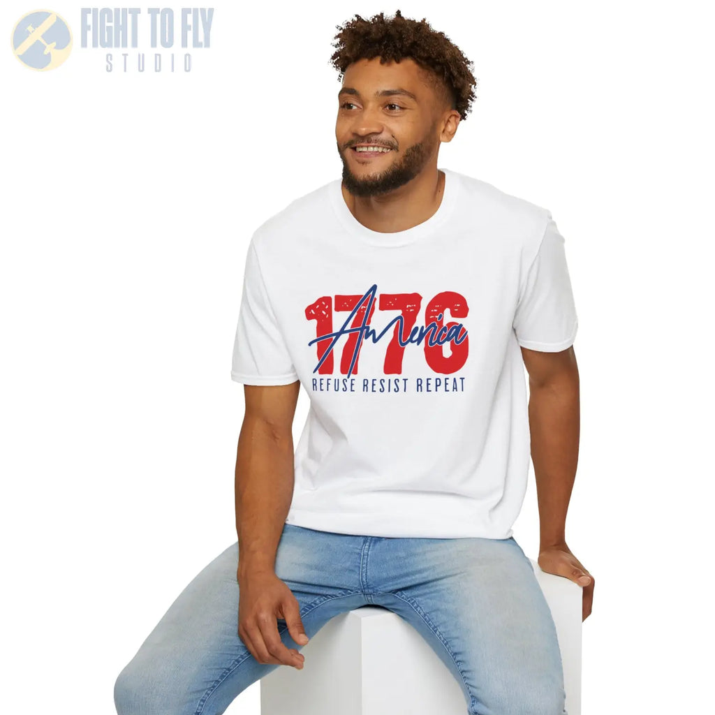 Refuse. Resist. Repeat. – 1776 Edition - T-Shirt - Pilot gifts - WWII warbird t-shirt