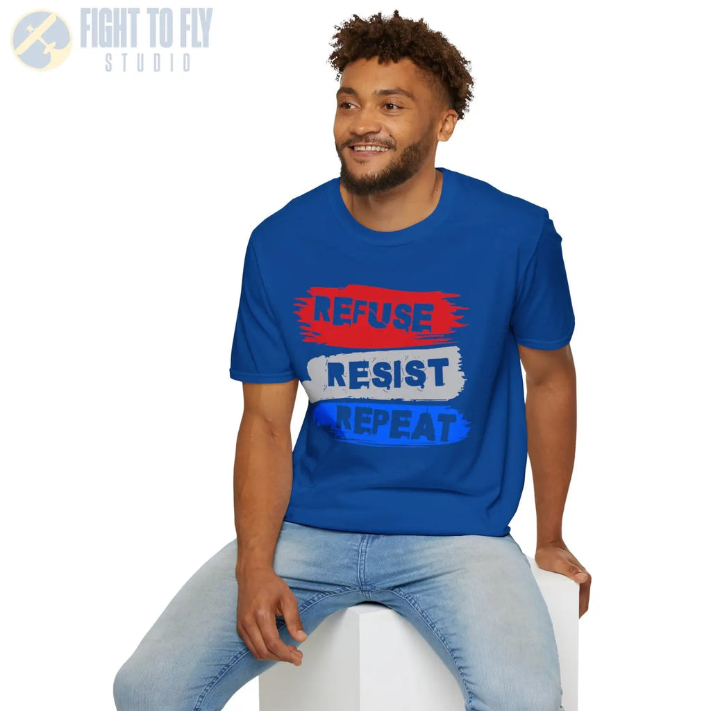 Refuse. Resist. Repeat. (Alternate Edition) - T-Shirt - Pilot gifts - WWII warbird t-shirt