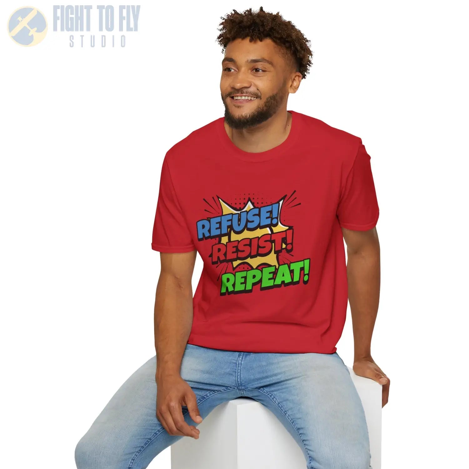 Refuse! Resist! Repeat! - T-Shirt - Pilot gifts - WWII warbird t-shirt