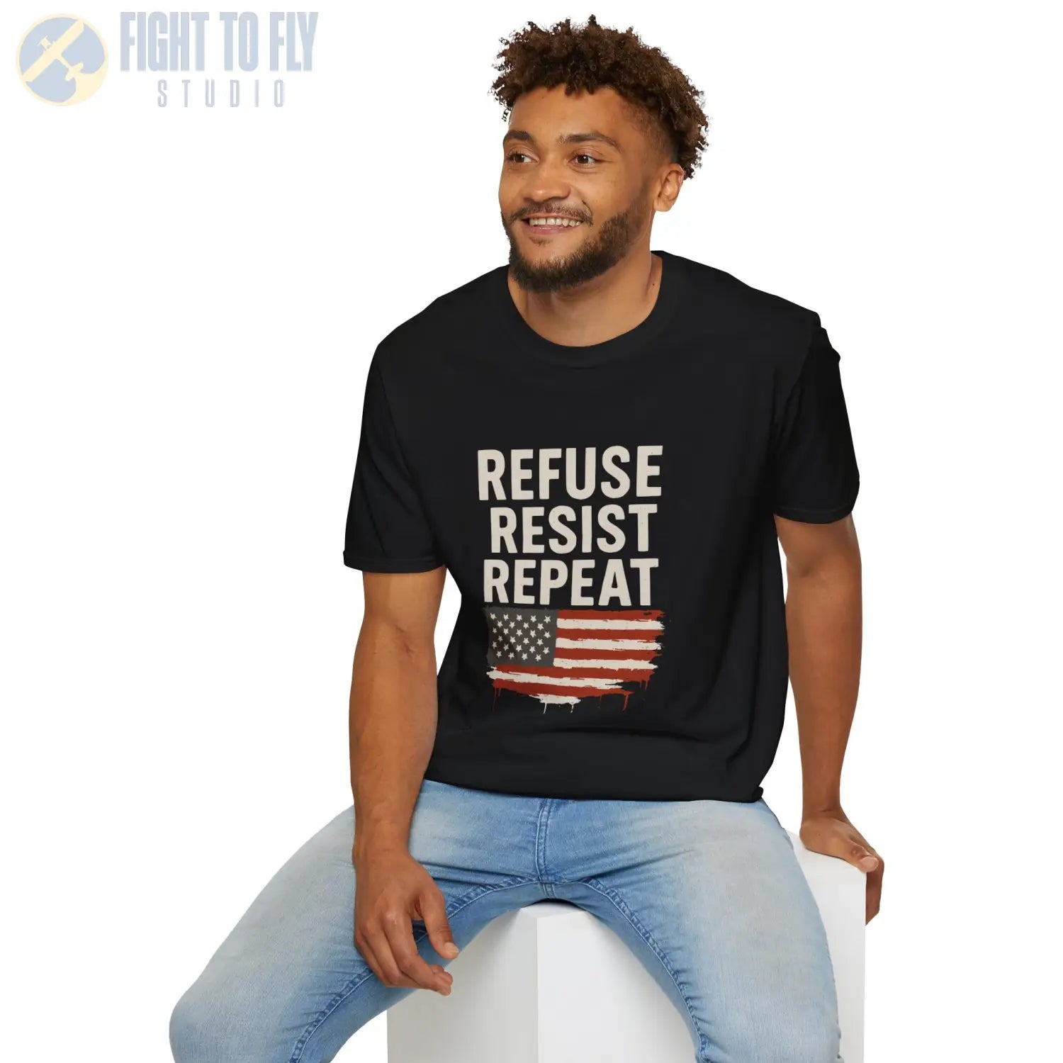 Refuse. Resist. Repeat. - T-Shirt - Pilot gifts - WWII warbird t-shirt