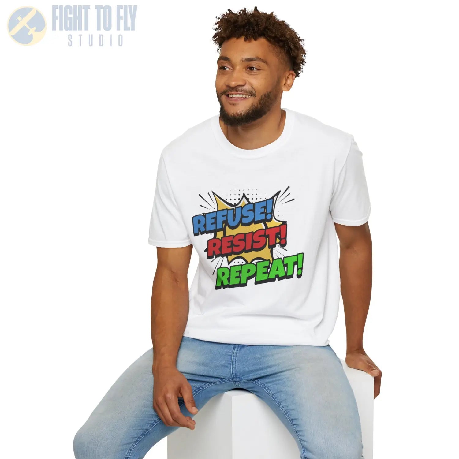 Refuse! Resist! Repeat! - T-Shirt - Pilot gifts - WWII warbird t-shirt