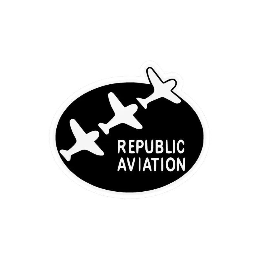 Republic Aviation Kiss-Cut Vinyl Decal - Paper products - Pilot gifts - WWII warbird t-shirt