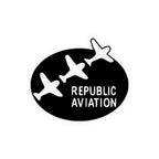 Republic Aviation Kiss-Cut Vinyl Decal - Paper products - Pilot gifts - WWII warbird t-shirt