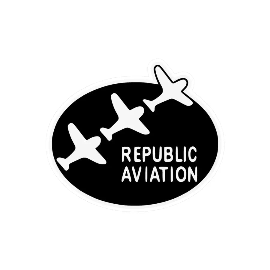 Republic Aviation Kiss-Cut Vinyl Decal - Paper products - Pilot gifts - WWII warbird t-shirt