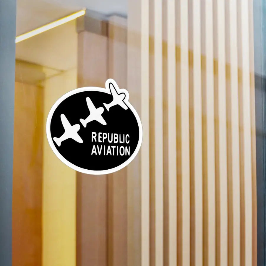 Republic Aviation Kiss-Cut Vinyl Decal - Paper products - Pilot gifts - WWII warbird t-shirt