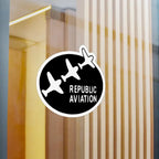 Republic Aviation Kiss-Cut Vinyl Decal - Paper products - Pilot gifts - WWII warbird t-shirt